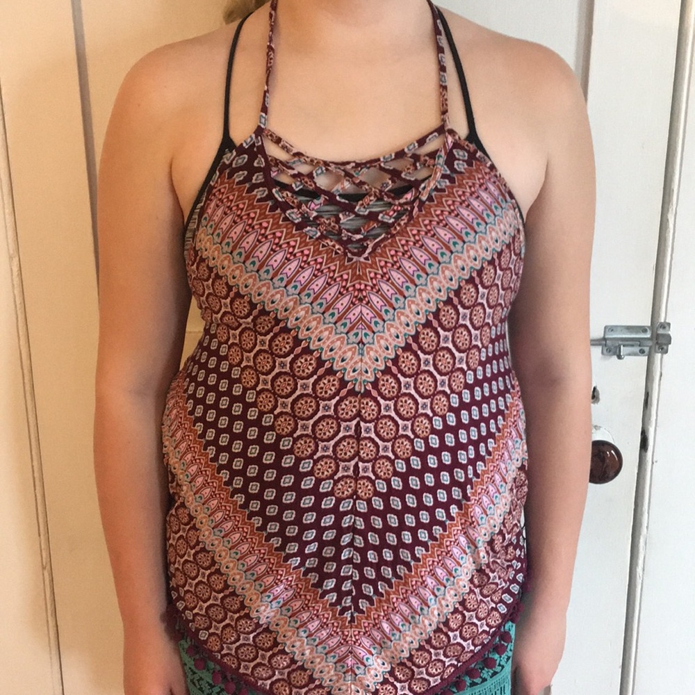 Around the neck tank top
